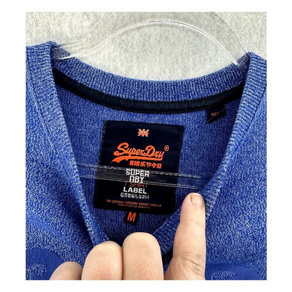 Superdry Medium Vintage Logo Graphic T-Shirt Short Sleeve Crew Neck Casual Blue - Picture 3 of 9